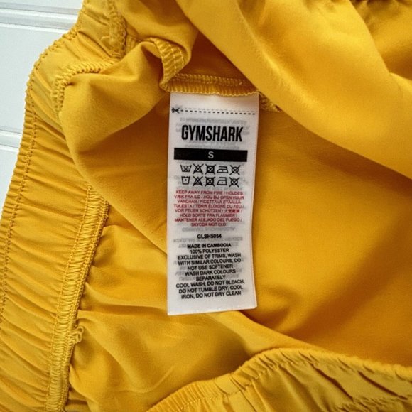 Gymshark Loose Fit Training Shorts (Size S) Marigold Yellow 2.5” Active Workout - Picture 6 of 6